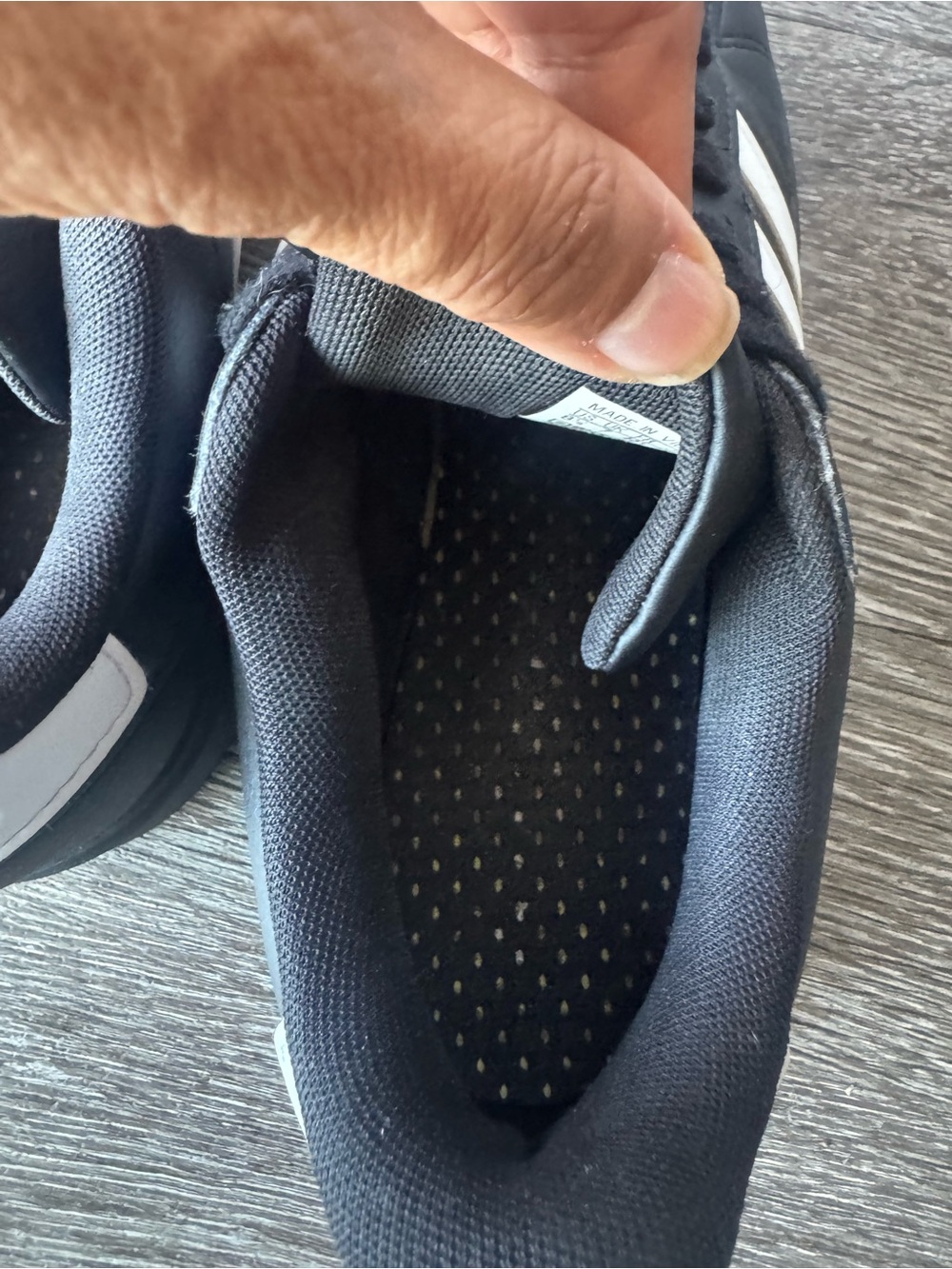 Adidas Grand Court 2.0 Sneakers Black with White Stripes 8.5 - Picture 7 of 7